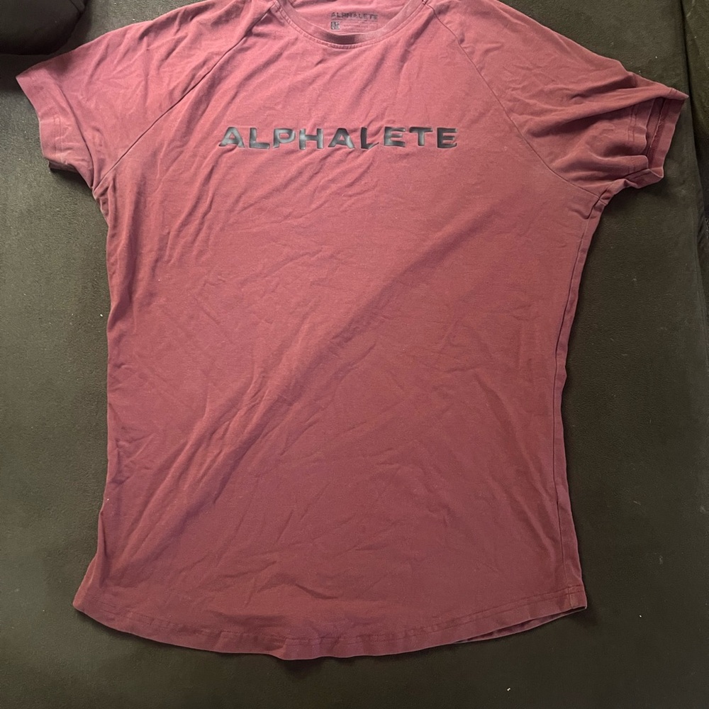Alphalete Burgundy Performance Tee